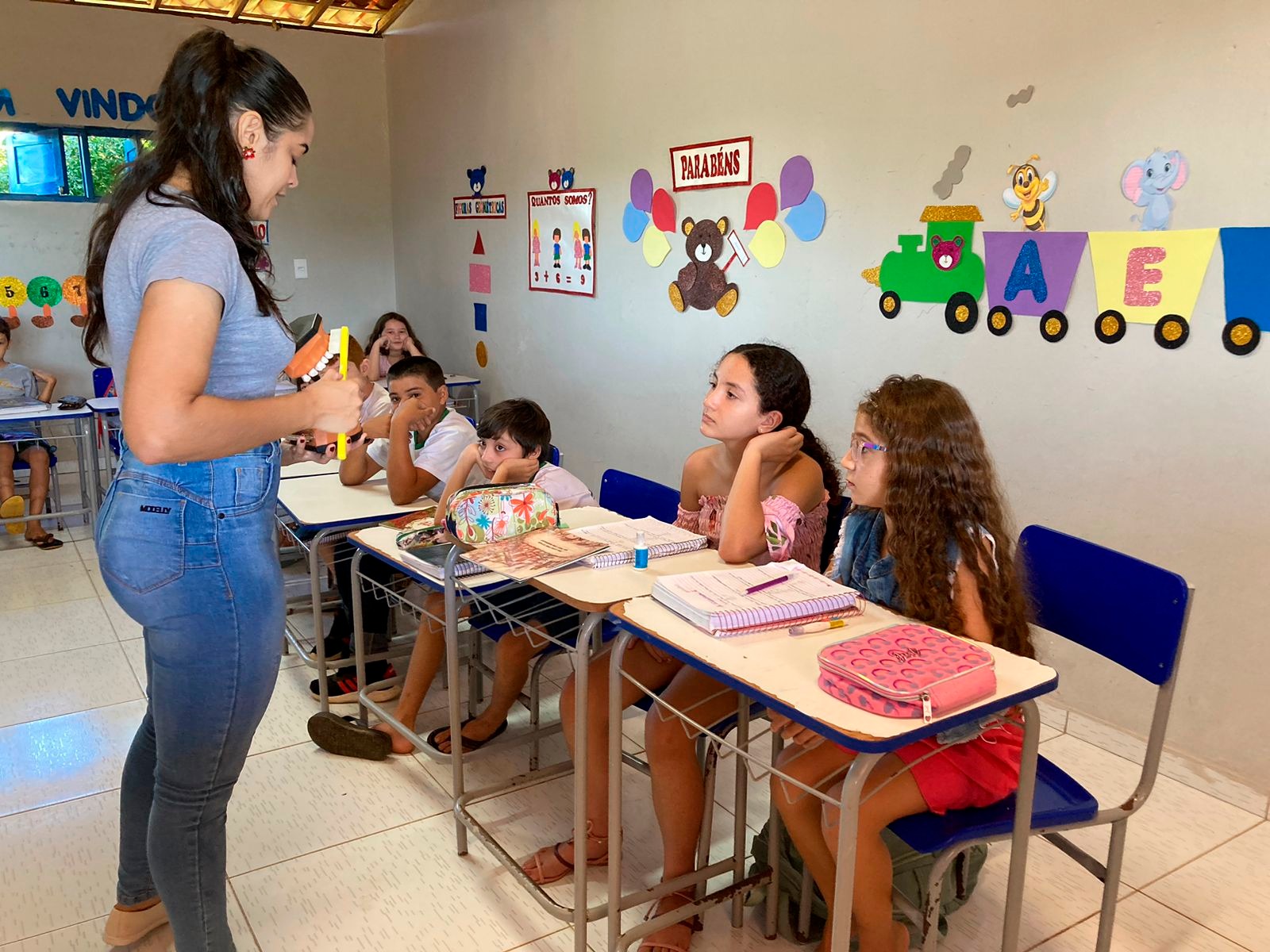 PREFEITURA REALIZA AÇÃO DO PROGRAMA SAÚDE NA ESCOLA NO SITIO SAQUINHO