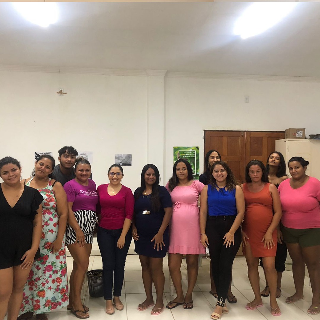 SECRETARIA MUNICIPAL DE SAÚDE PÚBLICA E SANEAMENTO REALIZA AÇÕES COM GESTANTES DO PROGRAMA "NASCER BEM"