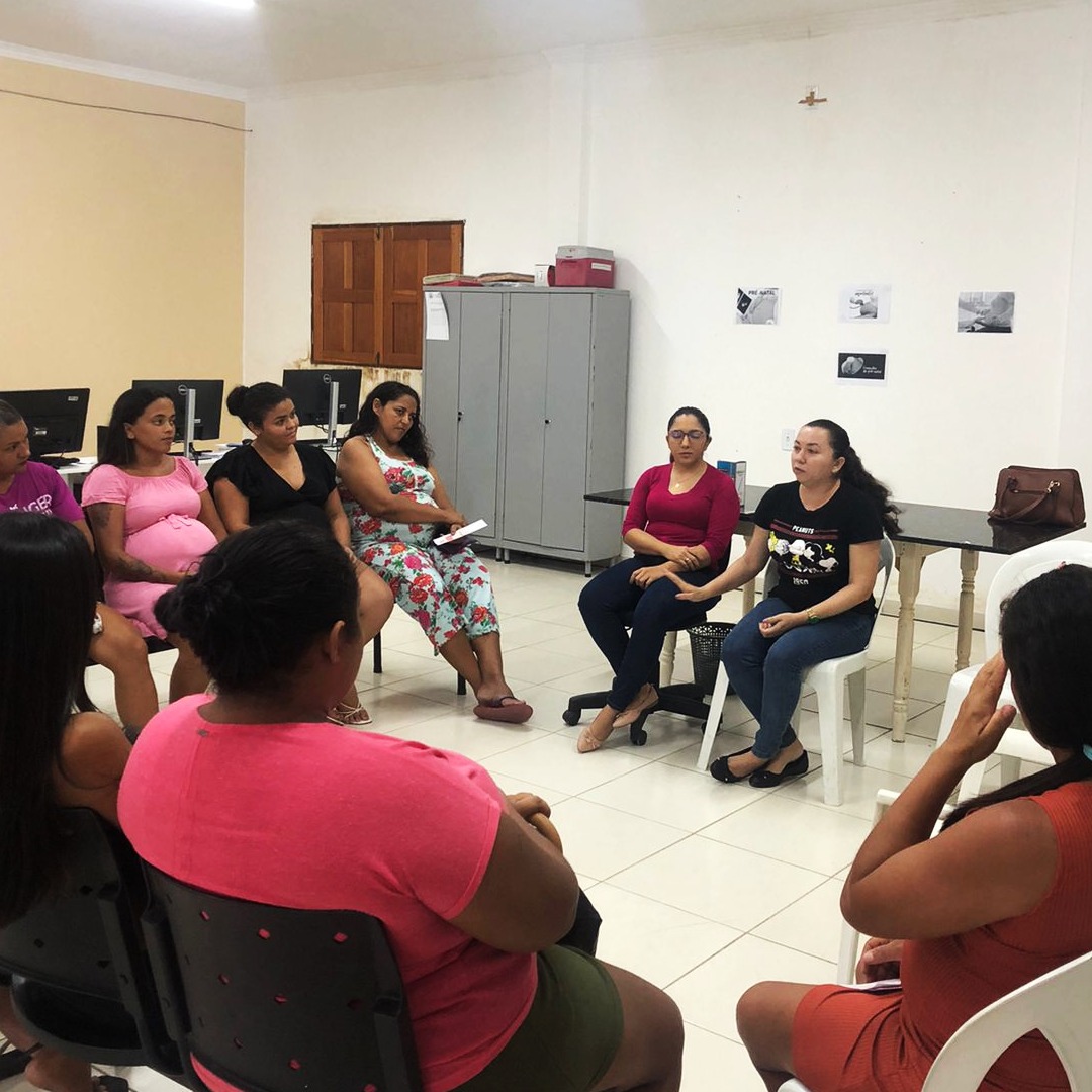 SECRETARIA MUNICIPAL DE SAÚDE PÚBLICA E SANEAMENTO REALIZA AÇÕES COM GESTANTES DO PROGRAMA "NASCER BEM"