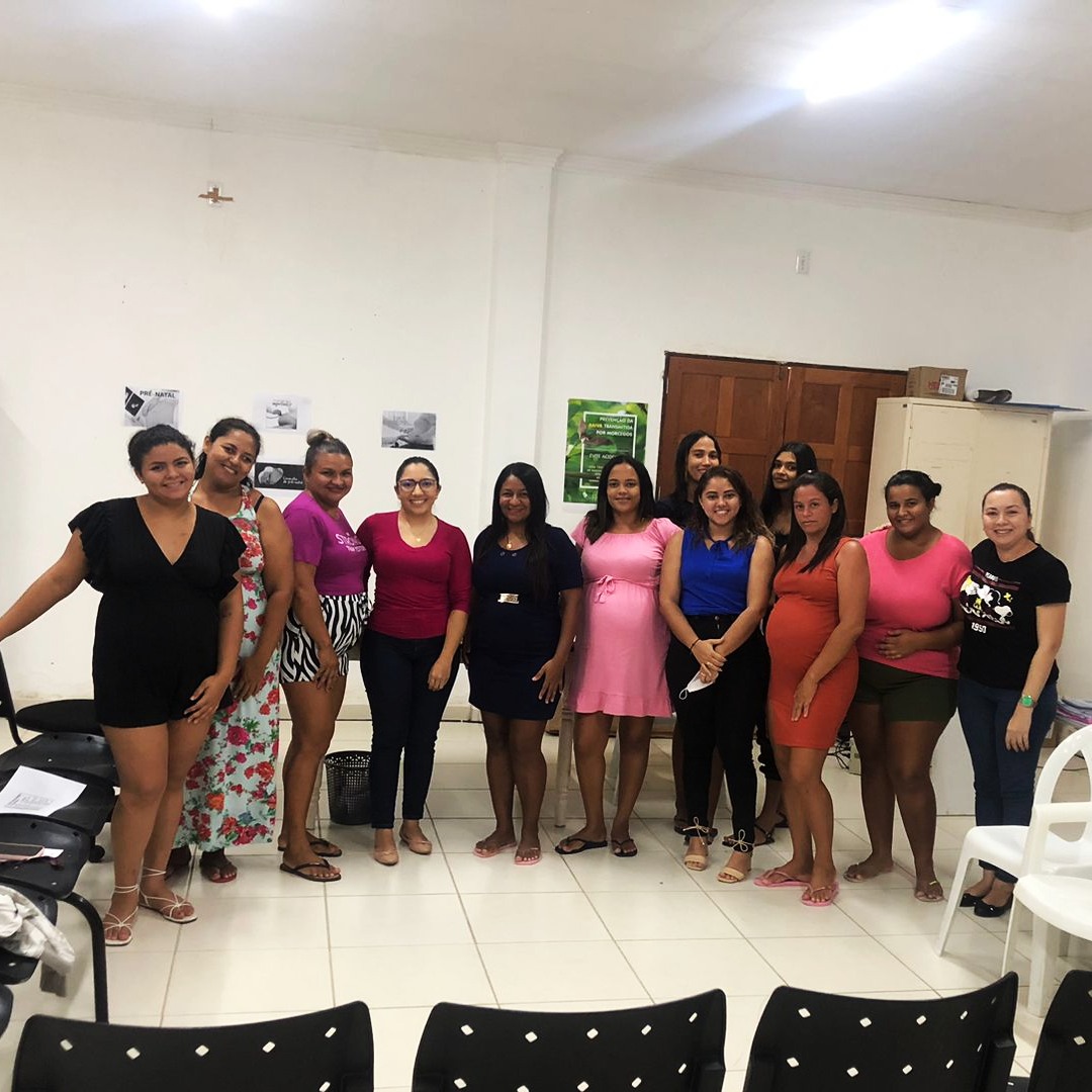 SECRETARIA MUNICIPAL DE SAÚDE PÚBLICA E SANEAMENTO REALIZA AÇÕES COM GESTANTES DO PROGRAMA "NASCER BEM"
