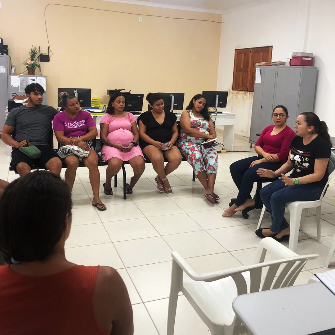 SECRETARIA MUNICIPAL DE SAÚDE PÚBLICA E SANEAMENTO REALIZA AÇÕES COM GESTANTES DO PROGRAMA "NASCER BEM"