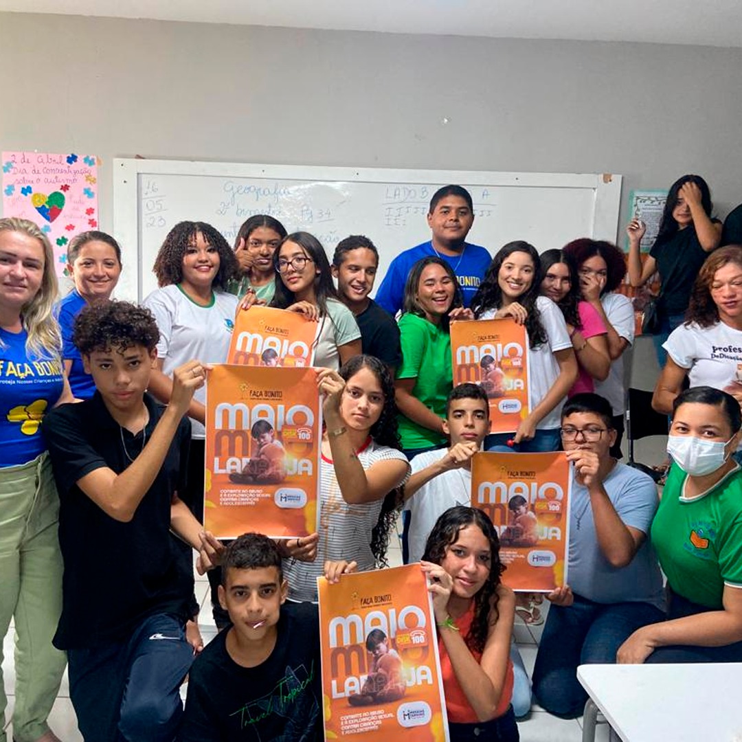 SETOR DE EDUCAÇÃO, CMDCA E COSNELHO TUTELAR REALIZAM AÇÃO DO "18 DE MAIO" NA ESCOLA MUNICIPAL PROF. JÚLIO BENEDITO