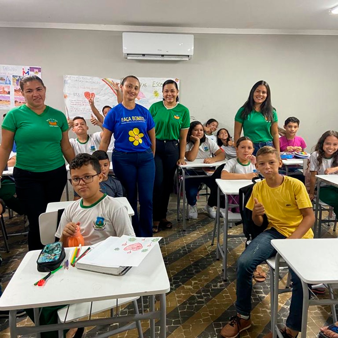 SETOR DE EDUCAÇÃO, CMDCA E COSNELHO TUTELAR REALIZAM AÇÃO DO "18 DE MAIO" NA ESCOLA MUNICIPAL PROF. JÚLIO BENEDITO