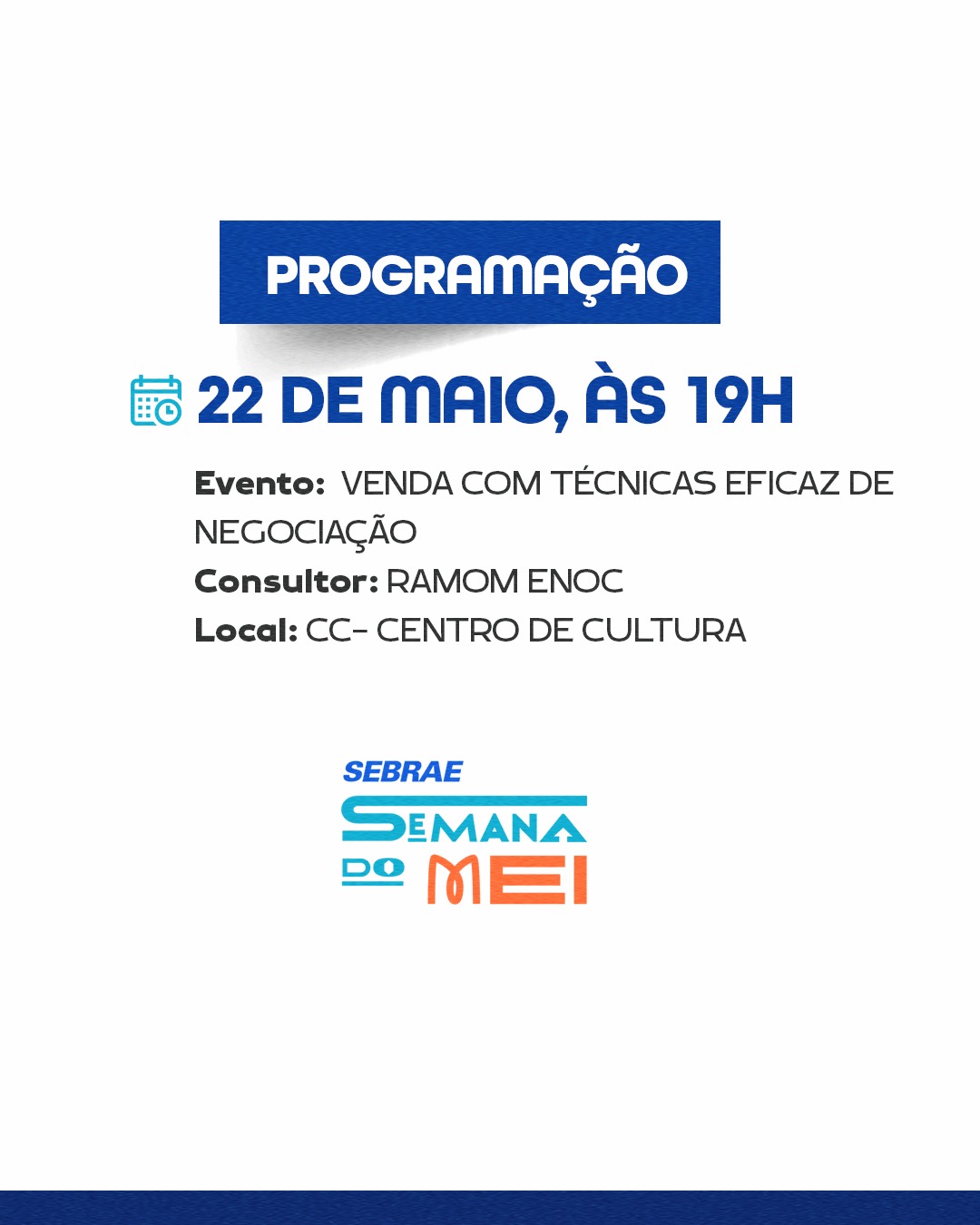 SEBRAE - SEMANA DO MEI