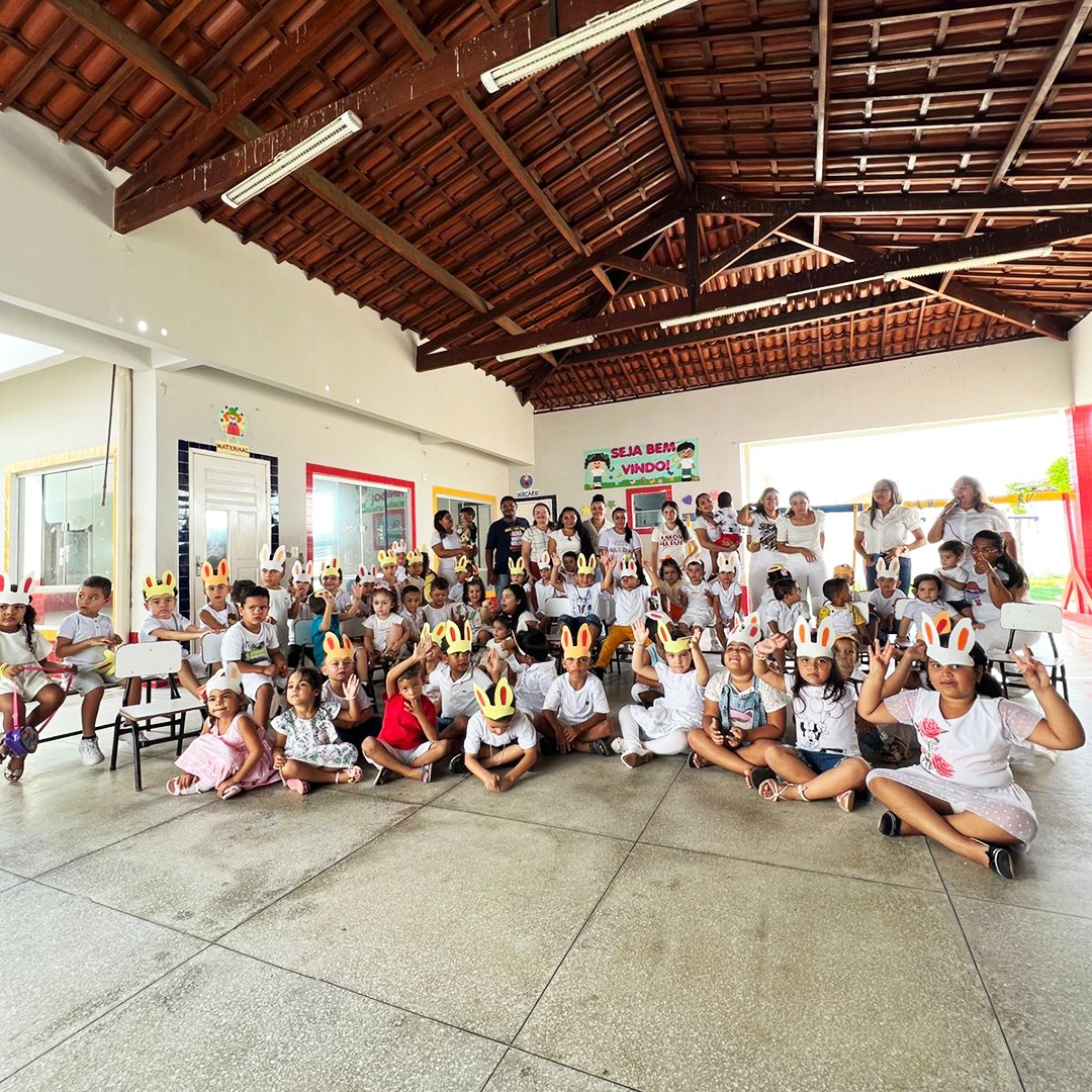 PREFEITURA REALIZA CELEBRAÇÃO DA PÁSCOA NA CRECHE MUNICIPAL MARIA CÂNDIDA DA CONCEIÇÃO