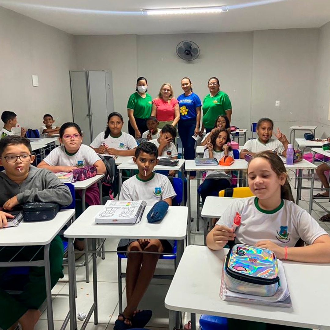 SETOR DE EDUCAÇÃO, CMDCA E COSNELHO TUTELAR REALIZAM AÇÃO DO "18 DE MAIO" NA ESCOLA MUNICIPAL PROF. JÚLIO BENEDITO