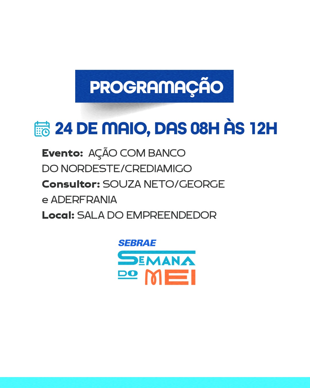 SEBRAE - SEMANA DO MEI
