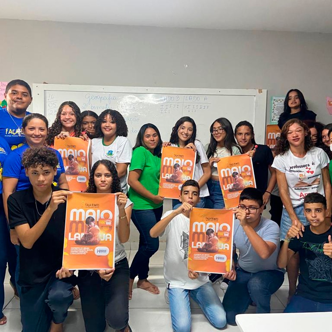 SETOR DE EDUCAÇÃO, CMDCA E COSNELHO TUTELAR REALIZAM AÇÃO DO "18 DE MAIO" NA ESCOLA MUNICIPAL PROF. JÚLIO BENEDITO